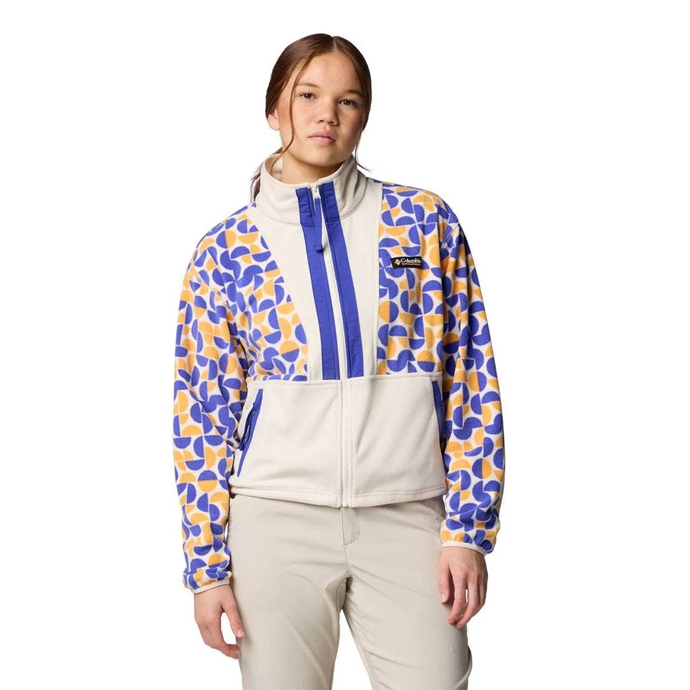 Columbia Sporty Windbreaker Blue and Orange
